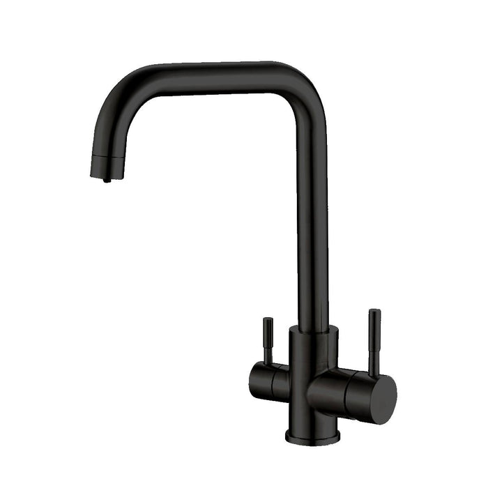 Triflow Black 3-in-1 Kitchen Tap Square