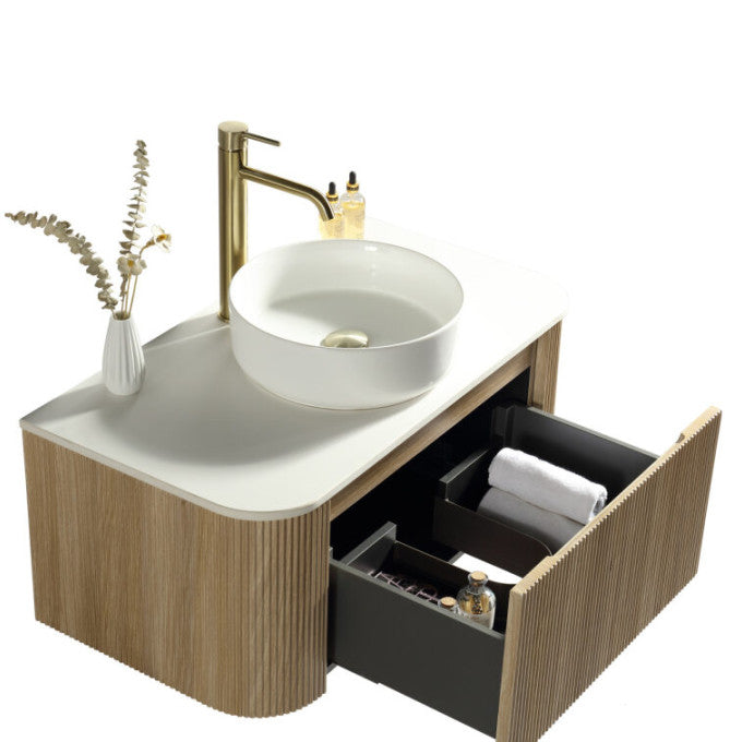 Fluted 870mm Unit & Countertop