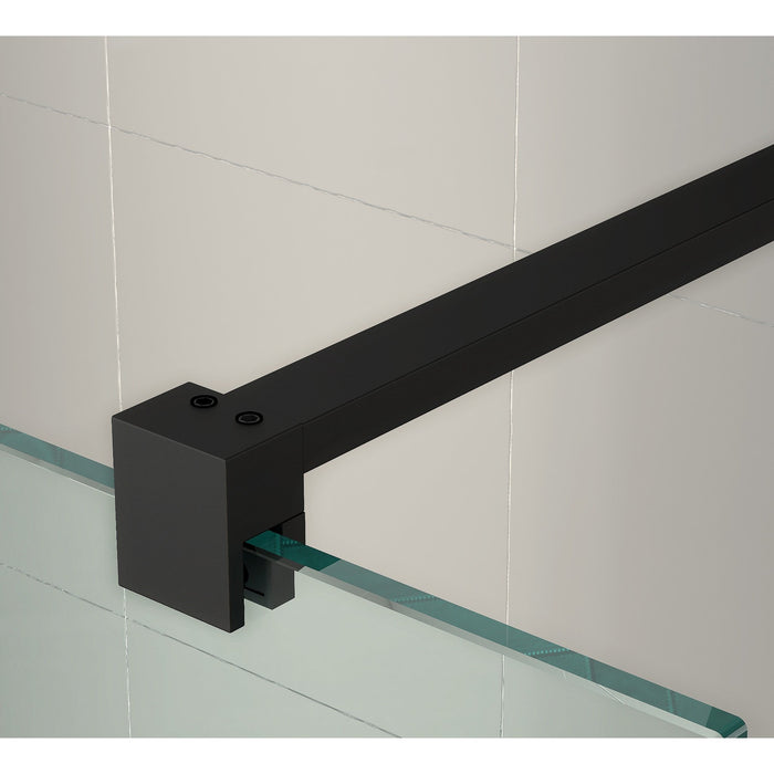 Black Wet Room Support Arm