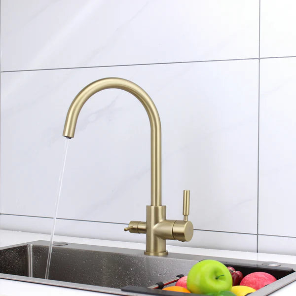 Brushed Brass Kitchen Tap