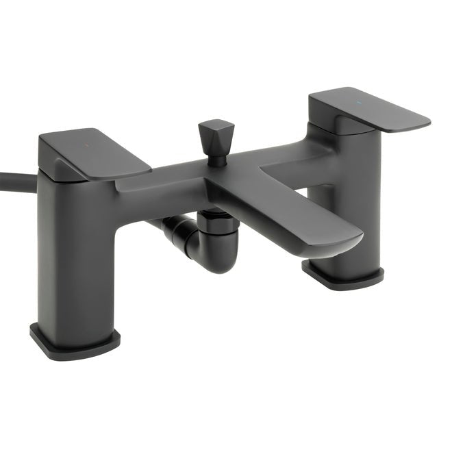 Capri Black Bath Shower Mixer Tap - Bathroom Warehouse
