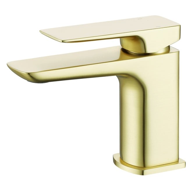 Capri Brushed Brass Basin Tap - Bathroom Warehouse