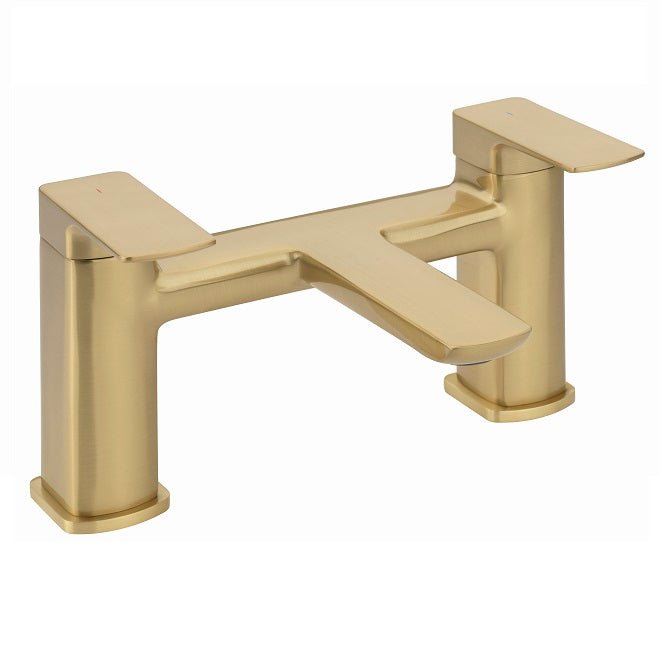 Capri Brushed Brass Bath Tap - Bathroom Warehouse