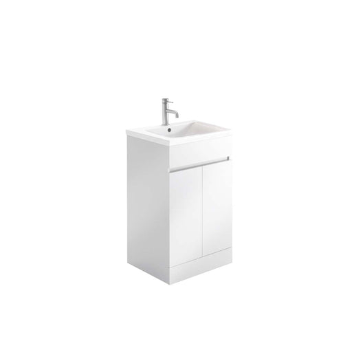 Catania 500mm Floor Standing White Vanity Unit - Bathroom Warehouse