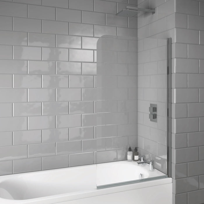Chrome Shower Bath Screen - Bathroom Warehouse