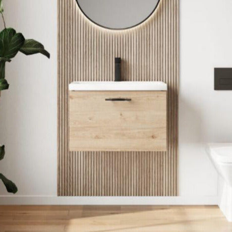 Dax 500mm Oak Wall - Hung Bathroom Cabinet - Bathroom Warehouse