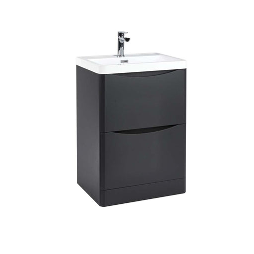 Rimini 600mm 2 Drawer Floor Unit - Bathroom Warehouse