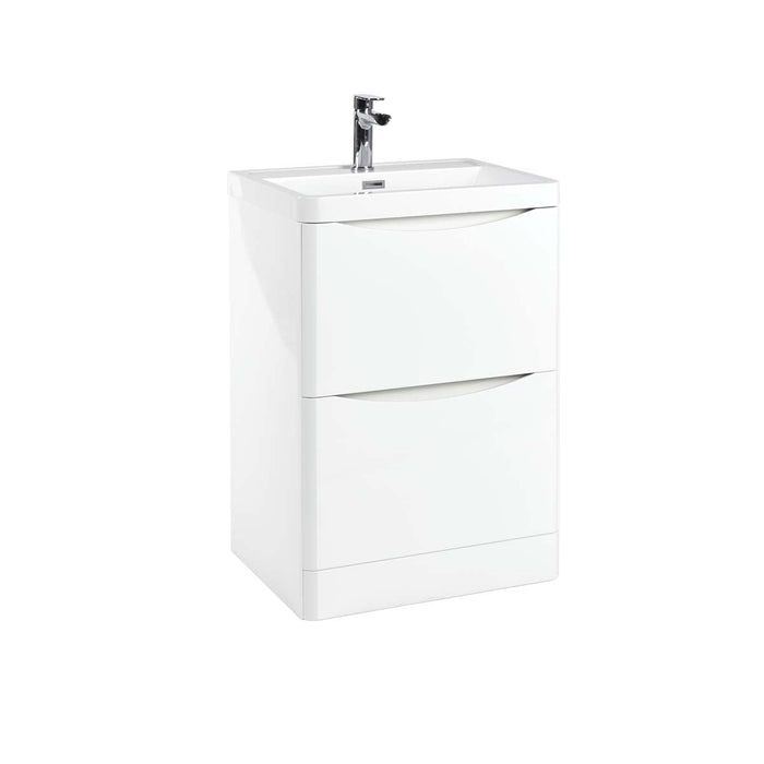 Rimini 600mm 2 Drawer Floor Unit - Bathroom Warehouse
