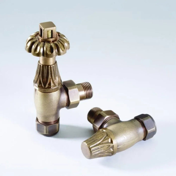 Traditional Antique Angled Brass Valve