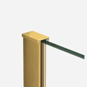 Brushed Brass Wet Room Screens