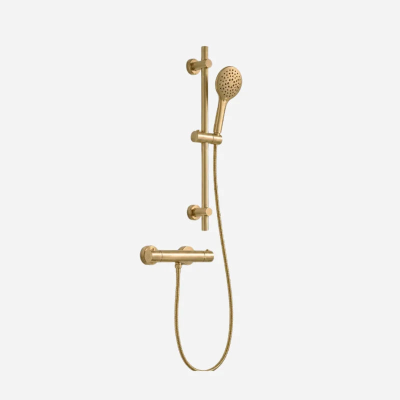 Brushed Brass Showers