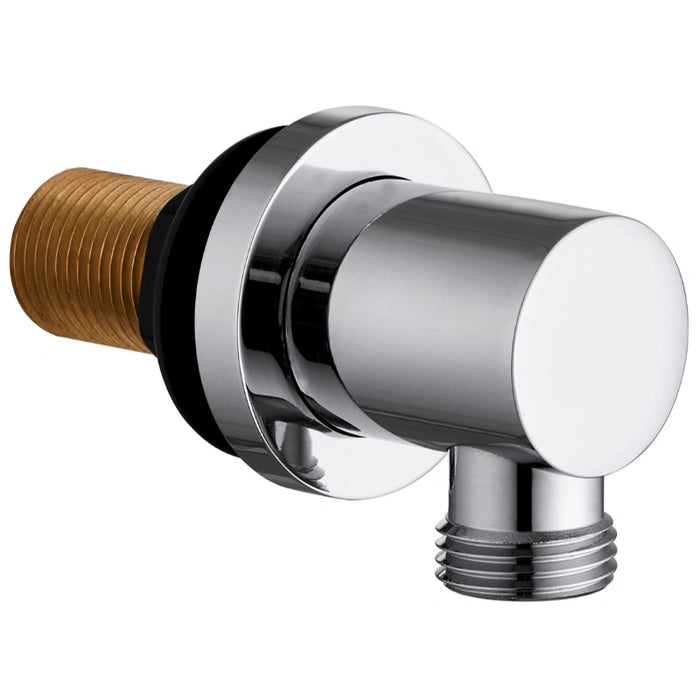 Round Wall Outlet Elbow - Chrome