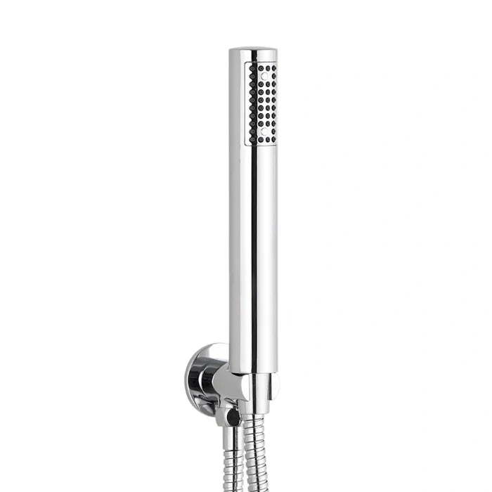 Concealed Chrome Thermostatic Shower Valve Set with Outlet, Hose & Head