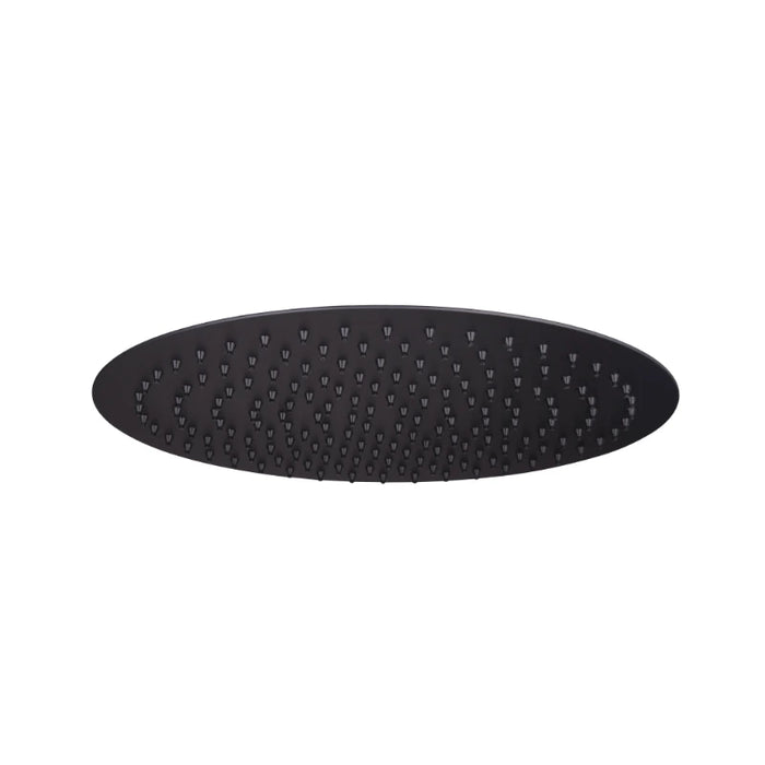 Stainless Steel Round Rain Shower Head 250mm - Black