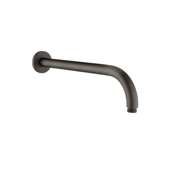 Round Wall Mounted Shower Arm - Black