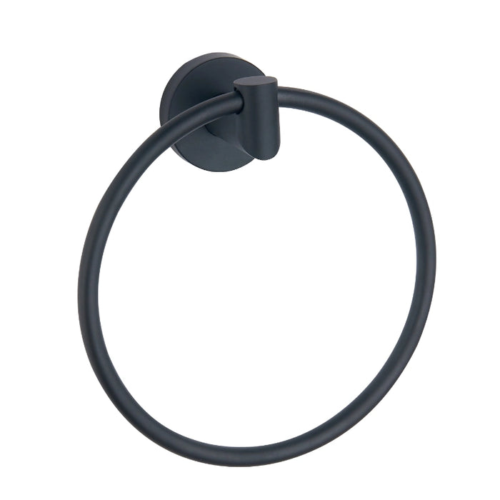 Round Towel Ring 160mm – Black