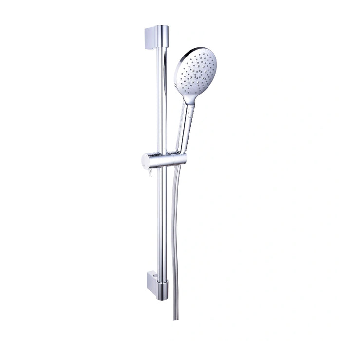 3 Mode Round Shower Riser Kit - Chrome