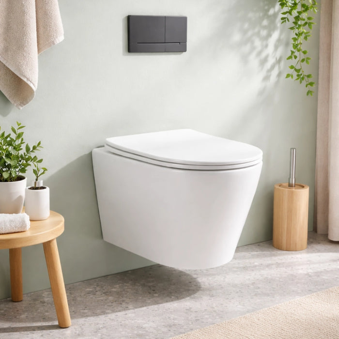 Ravello Rimless Round Wall Hung Toilet