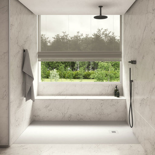 1200 x 800mm White Slate Shower Tray - Bathroom Warehouse