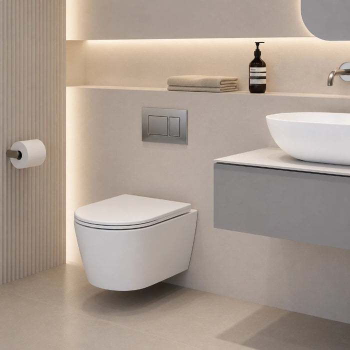 Ravello Rimless Round Wall Hung Toilet