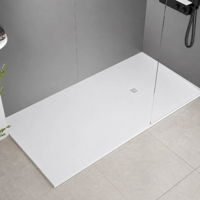 Slate Rectangular Shower Tray 1700 x 800mm - White