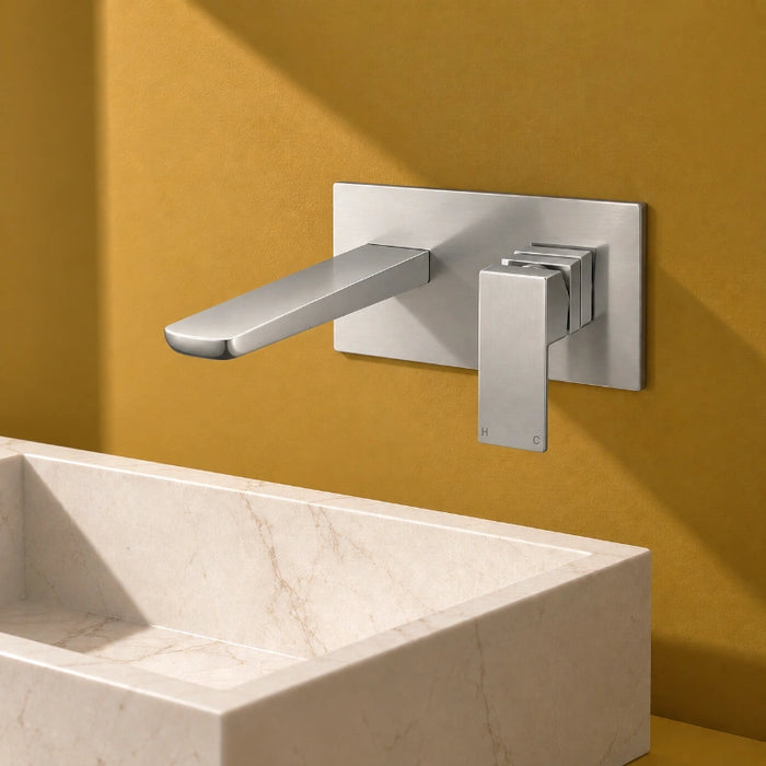 Ravena Wall Mounted Basin Tap - Chrome