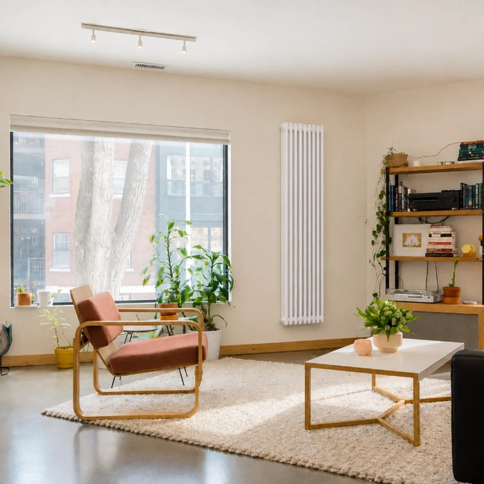 3 Column Vertical Radiator 1800 x 560mm White