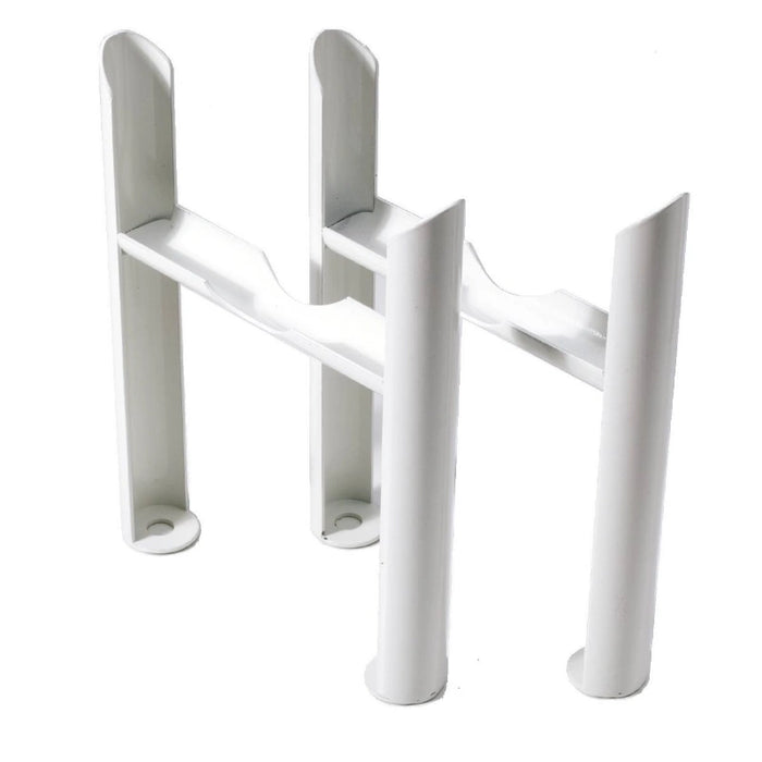White Support Legs for 2 Column Radiators