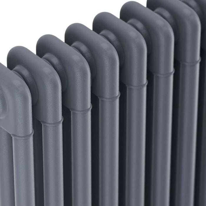 3 Column Horizontal Designer Radiator 600 x 830mm - Anthracite