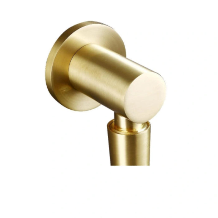 Round Wall Outlet Elbow - Chrome