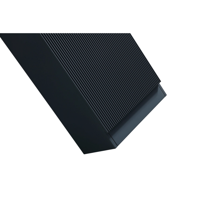 Mini Fluted Cloakroom Vanity Unit with Ceramic Basin - Midnight Shadow