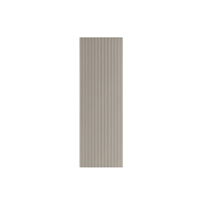 Fluted 900mm Wall Mounted Tall Storage Cabinet - Soft Coffee