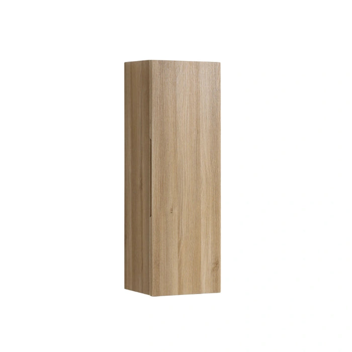 900mm Wall Mounted Tall Storage Cabinet - Country Oak