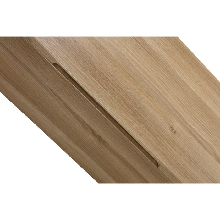 900mm Wall Mounted Tall Storage Cabinet - Country Oak