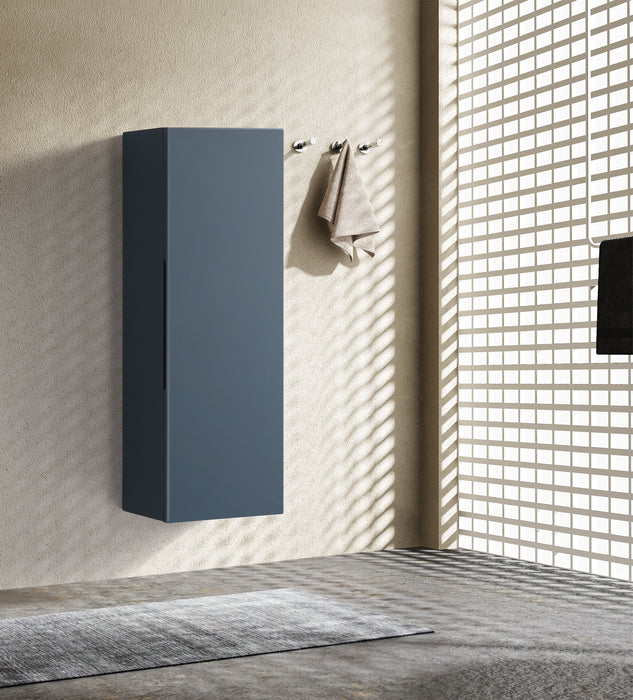 900mm Wall Mounted Tall Storage Cabinet - Midnight Shadow