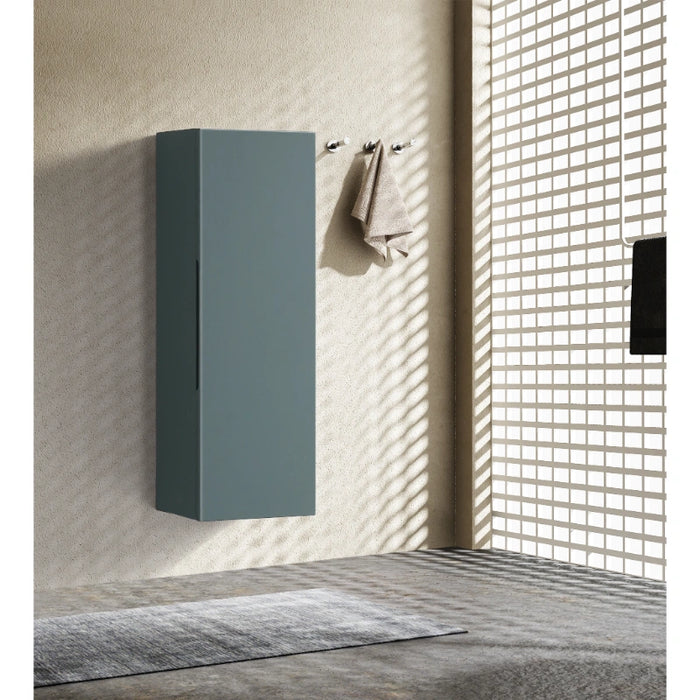 900mm Wall Mounted Tall Storage Cabinet - Smoked Sage
