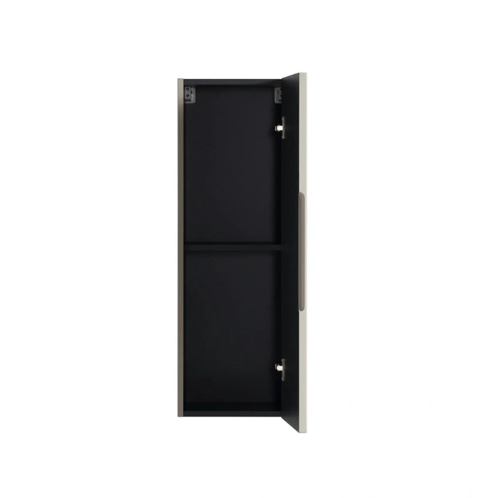 900mm Wall Mounted Tall Storage Cabinet - Soft Coffee