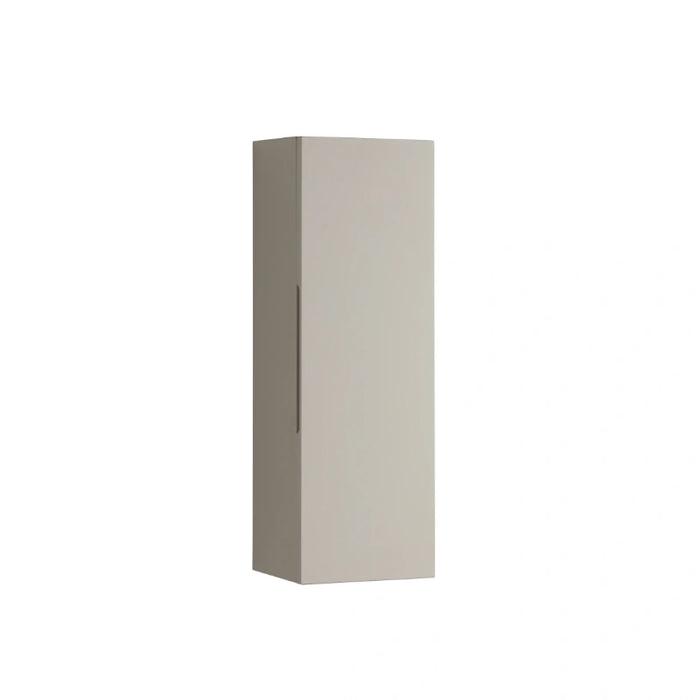900mm Wall Mounted Tall Storage Cabinet - Soft Coffee