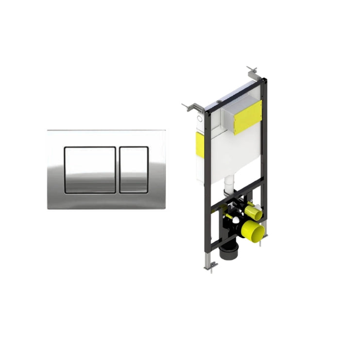 Wall Hung Toilet Frame & Dual Flush Plate