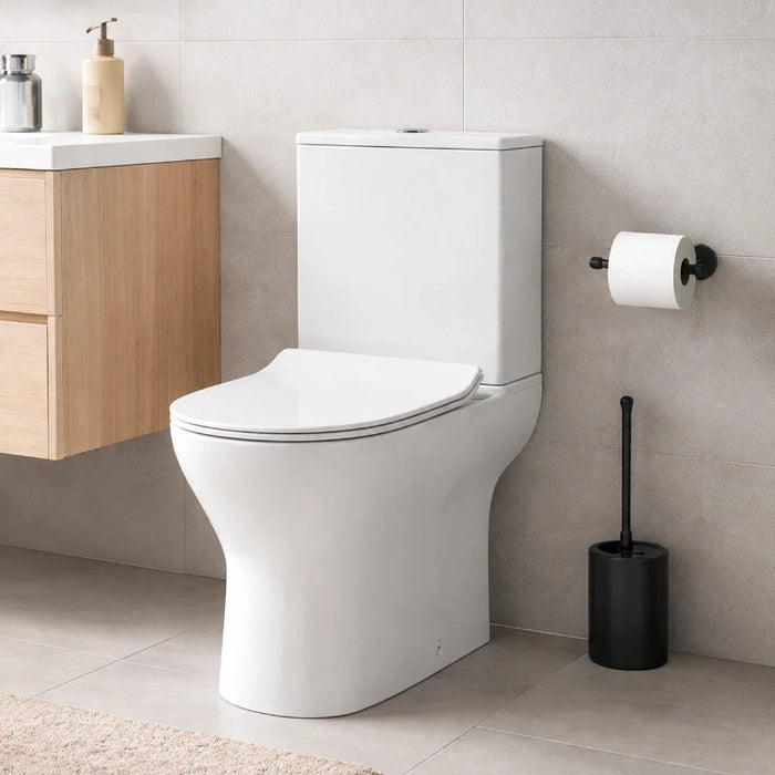 Azzuro Rimless Open Back Toilet with Soft Close Seat