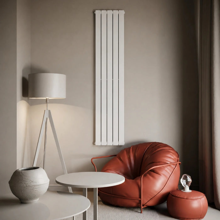 Cadiz Double White Vertical Radiator 1800x452mm
