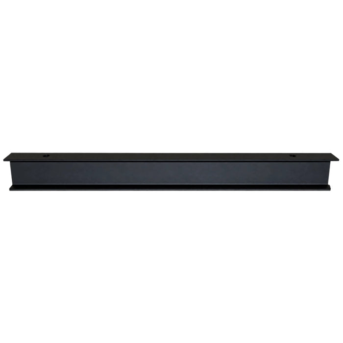 Black long bar handle with two screw holes for vanity drawer