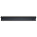 Black long bar handle with two screw holes for vanity drawer
