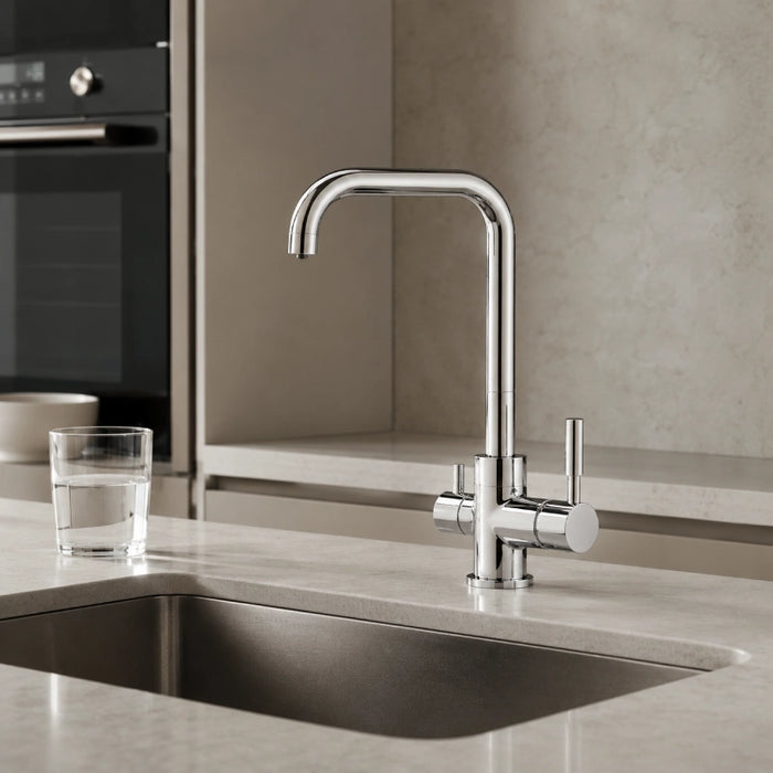 Triflow Square 3-in-1 Kitchen Tap - Chrome