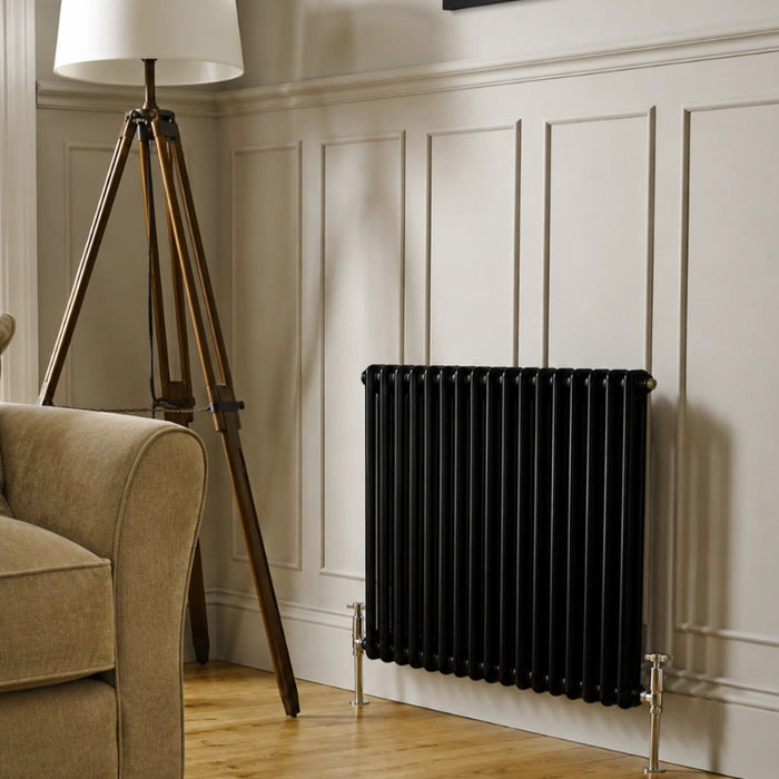 3 Column Horizontal Designer Radiaor 600 x 1190mm - Black