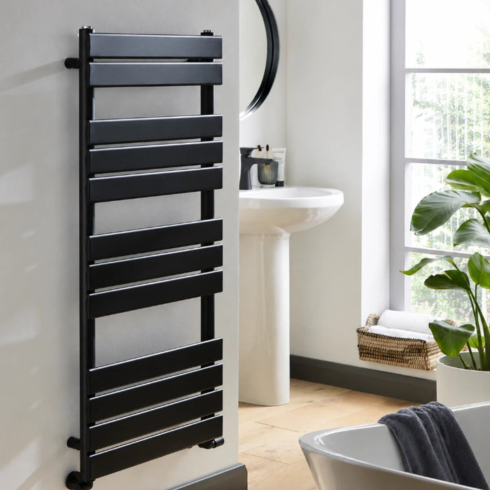 Towel Radiator 500 x 1200mm - Matt Black
