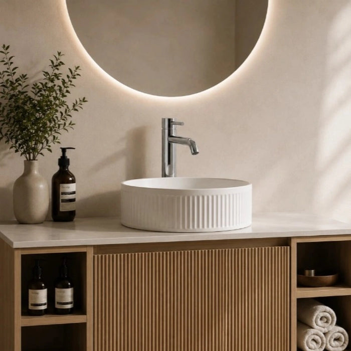 Pisa Freestanding Tall Mono Basin Tap - Chrome