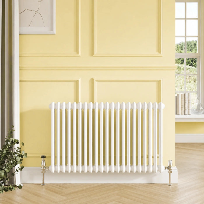 3 Column Horizontal Designer Radiator 600 x 1190mm - White