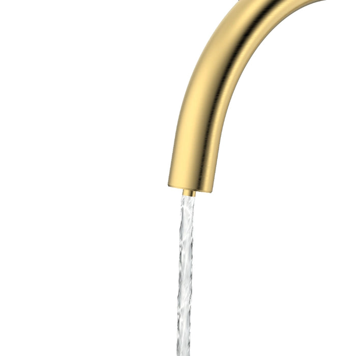 Triflow Round 3-in-1 Kitchen Tap - Brushed Brass