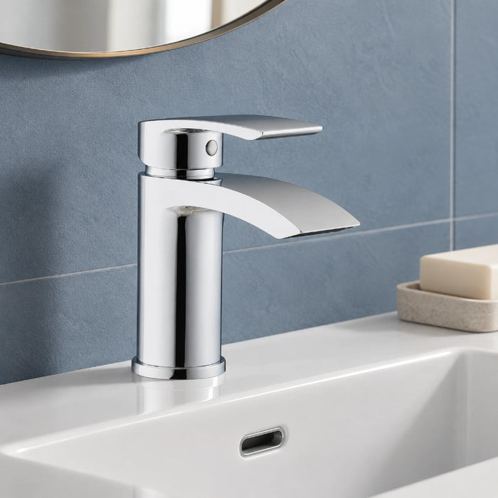 Corbi Mini Basin Tap with Waste - Chrome